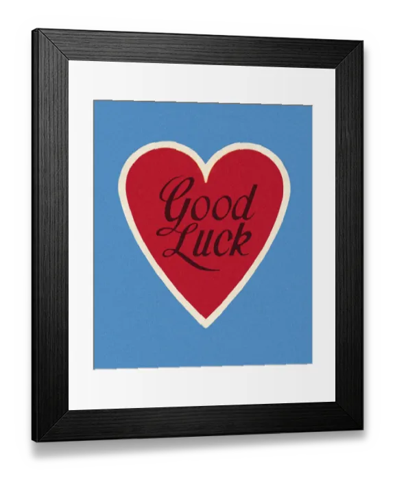 Framed Print : Good Luck Heart Framed Print : Good Luck Heart