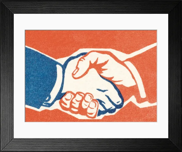 Framed Print : Handshake. http: / / csaimages.com / images / istockprofile / csa_vector_dsp.jpg Framed Print : Handshake. http: / / csaimages.com / images / istockprofile / csa_vector_dsp.jpg