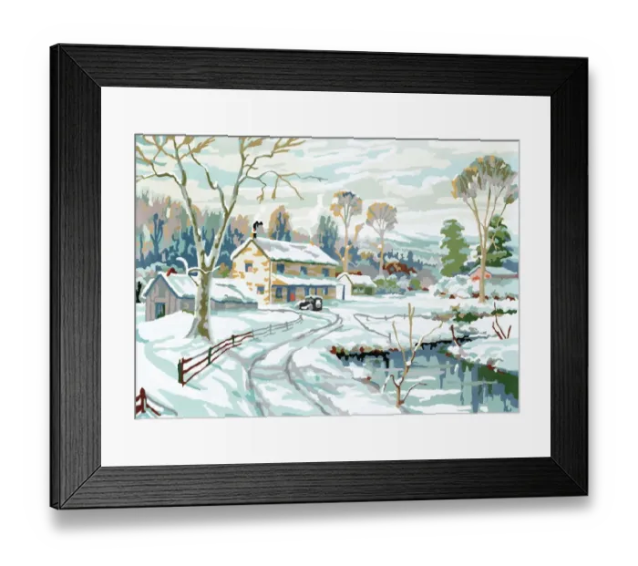 Framed Print : Winter scene Framed Print : Winter scene