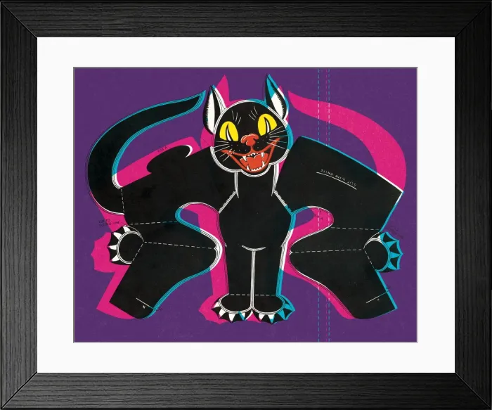 Framed Print : Black cat. http: /  / csaimages.com / images / istockprofile / csa_vector_dsp.jpg