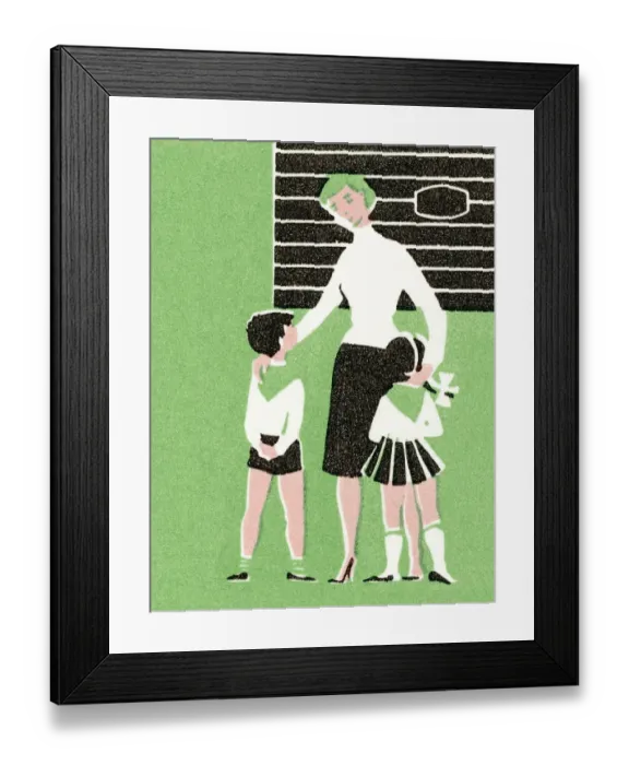 Framed Print : Teacher with students Framed Print : Teacher with students