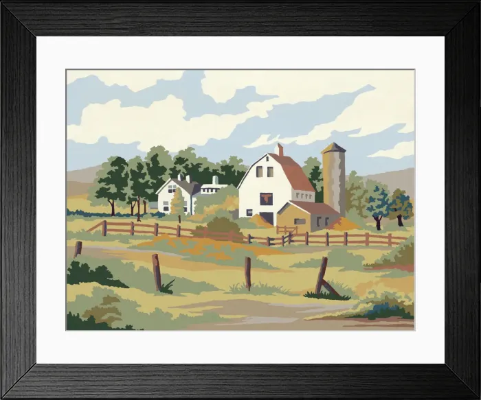 Framed Print : Farm Landscape Framed Print : Farm Landscape