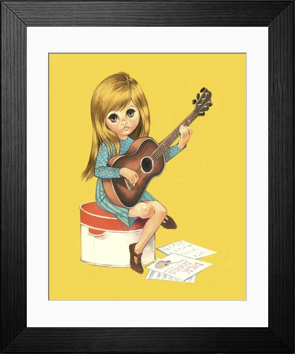 Framed Print : Teenager Playing a Guitar Framed Print : Teenager Playing a Guitar