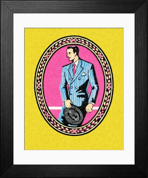 Framed Print : Man Wearing a Suit Framed Print : Man Wearing a Suit