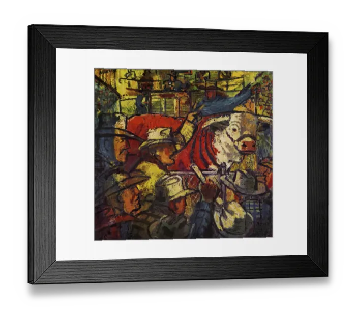 Framed Print : Ranchers at a Cattle Auction Framed Print : Ranchers at a Cattle Auction