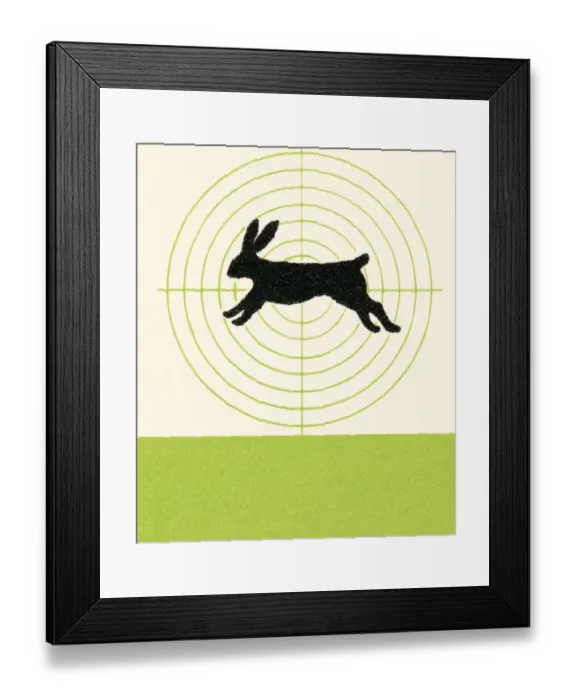 Framed Print : Rabbit in scope Framed Print : Rabbit in scope