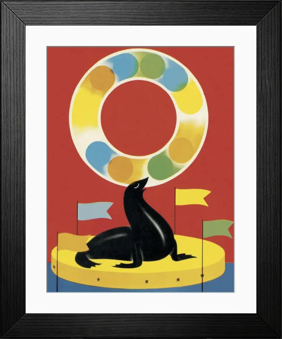 Framed Print : Circus Seal Framed Print : Circus Seal