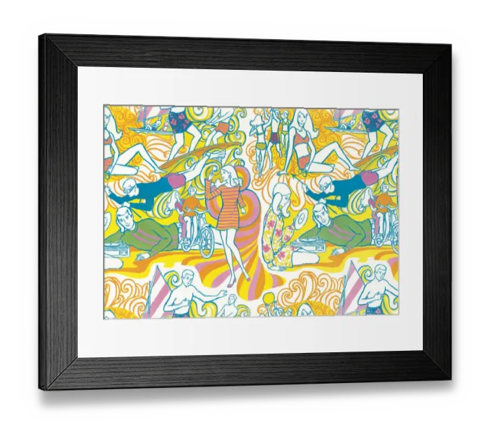 Framed Print : Groovy pattern Framed Print : Groovy pattern