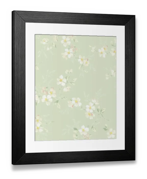 Framed Print : Flower Pattern Framed Print : Flower Pattern