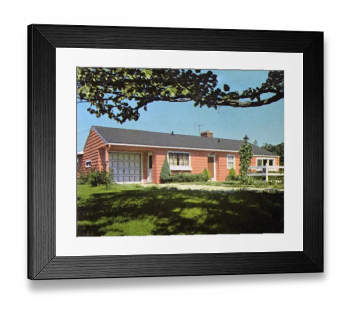 Framed Print : House in the Suburbs Framed Print : House in the Suburbs