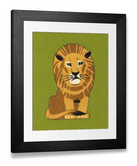 Framed Print : Lion. http: /  / csaimages.com / images / istockprofile / csa_vector_dsp.jpg