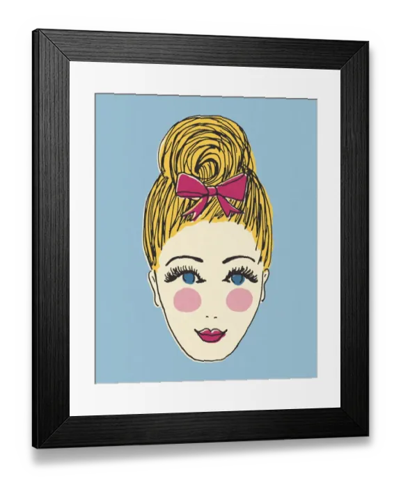 Framed Print : Pretty Blond Girl Framed Print : Pretty Blond Girl