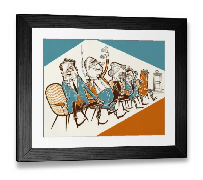 Framed Print : Rowdy Crowd
