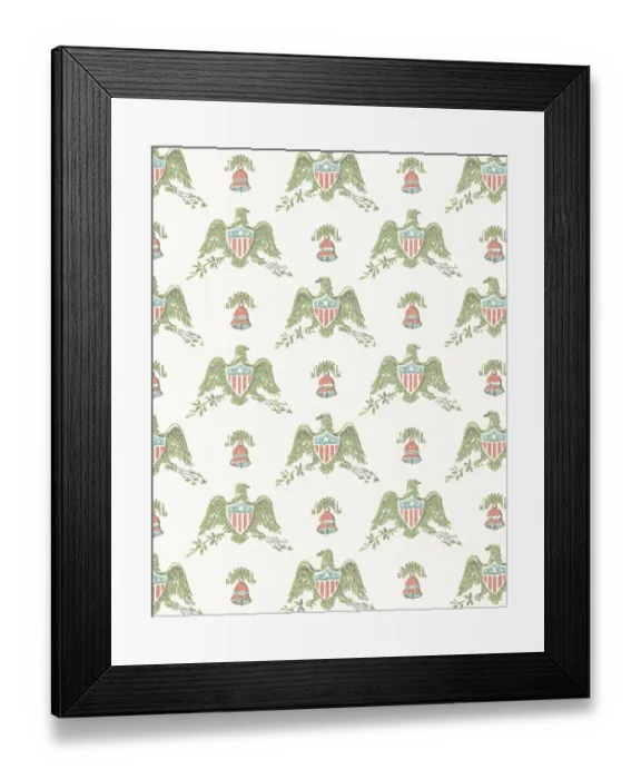 Framed Print : Patriotic American pattern