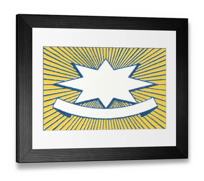 Framed Print : Star and banner Framed Print : Star and banner