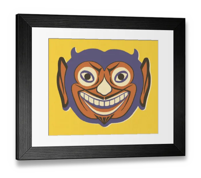Framed Print : Smiling Devil Framed Print : Smiling Devil