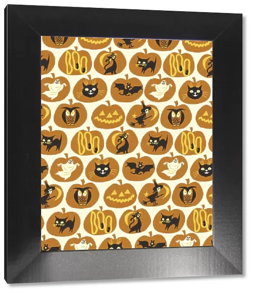 Pattern of Various Halloween Images