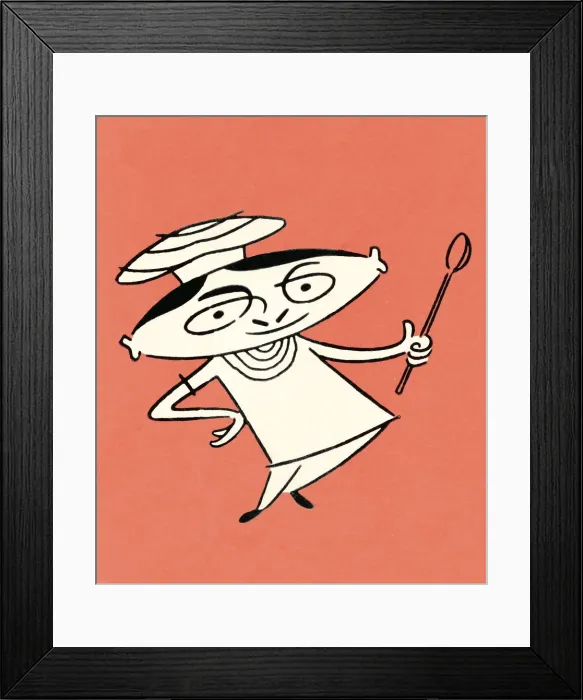 Framed Print : Chef Holding a Spoon Framed Print : Chef Holding a Spoon