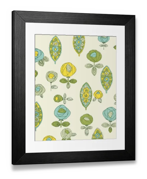 Framed Print : Floral Pattern