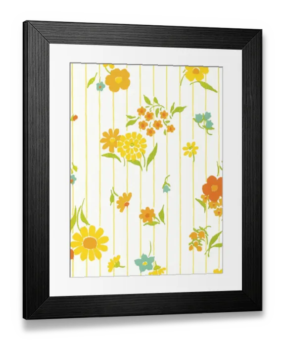 Framed Print : Flower pattern Framed Print : Flower pattern