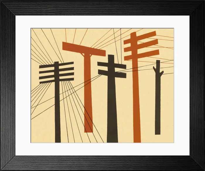 Framed Print : Telephone Lines Framed Print : Telephone Lines