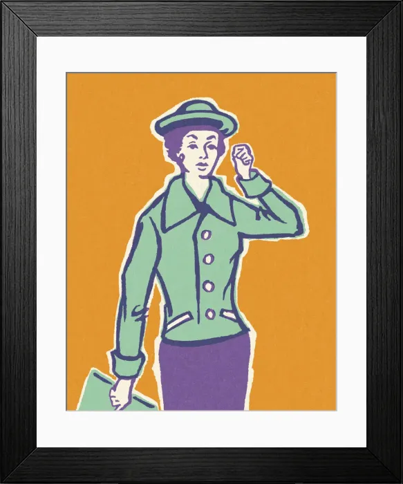 Framed Print : Stylish Lady Framed Print : Stylish Lady