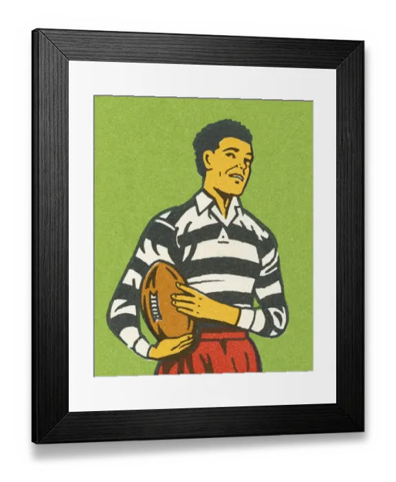 Framed Print : Rugby Player Framed Print : Rugby Player