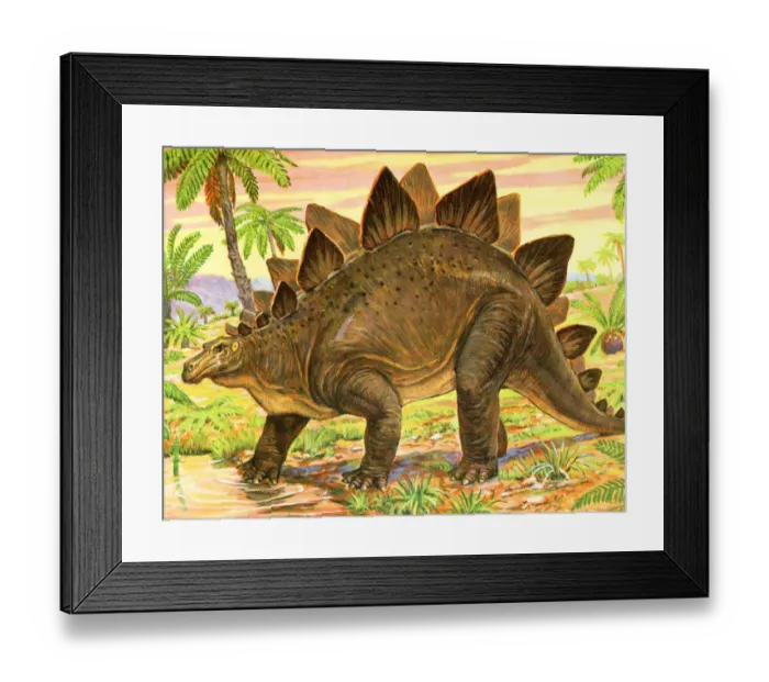 Framed Print : Dinosaur in the Jungle Framed Print : Dinosaur in the Jungle