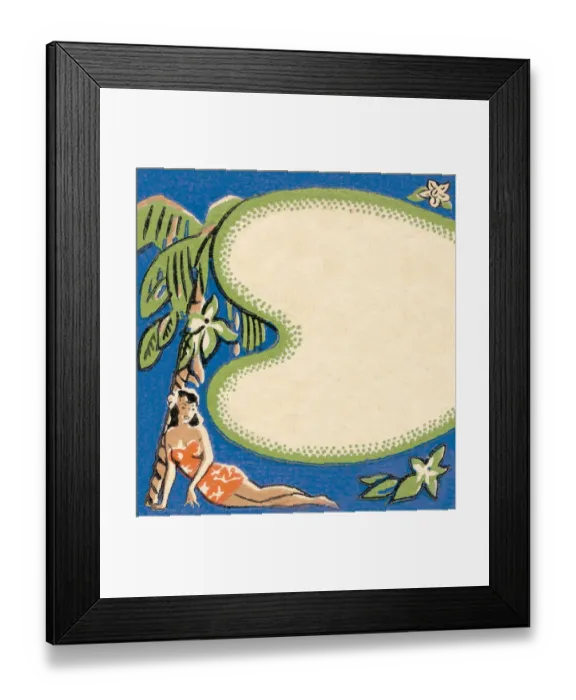 Framed Print : Island scene Framed Print : Island scene