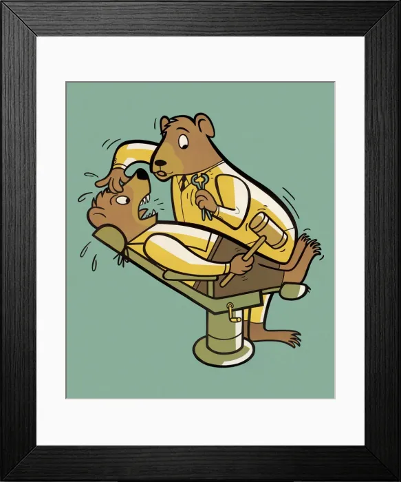 Framed Print : Beart Dentist and Patient Framed Print : Beart Dentist and Patient
