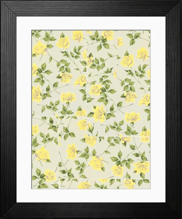 Framed Print : Flower pattern Framed Print : Flower pattern