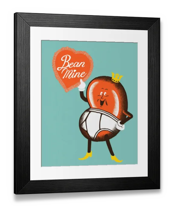 Framed Print : Jelly Bean Valentine Framed Print : Jelly Bean Valentine
