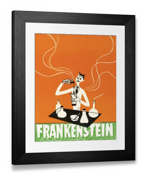 Framed Print : Mad Scientist