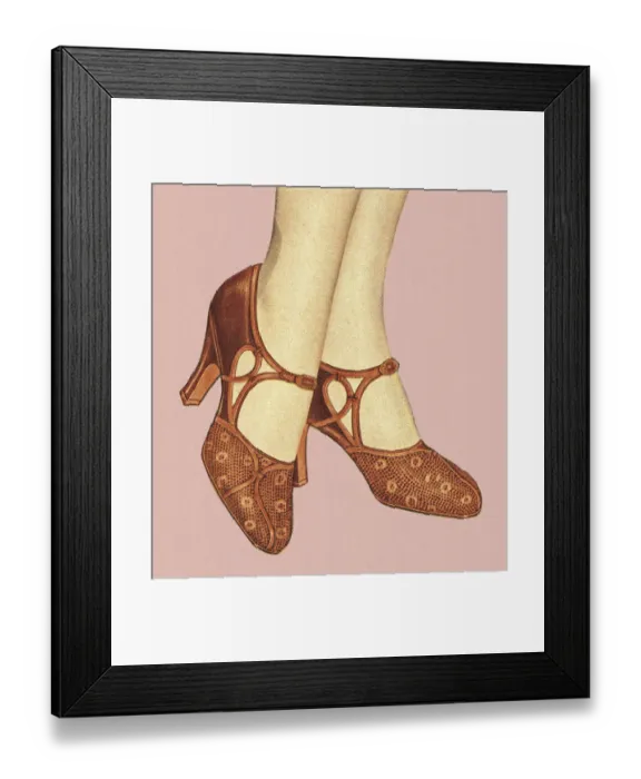 Framed Print : Shoe modeling Framed Print : Shoe modeling