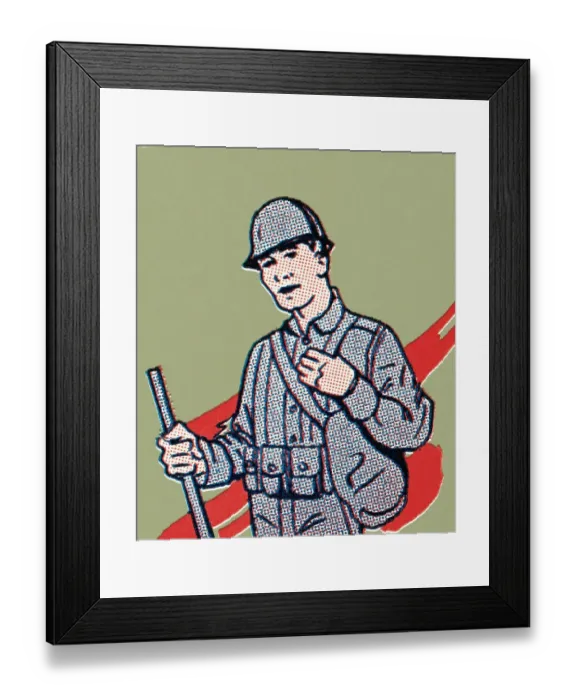 Framed Print : Soldier. http: / / csaimages.com / images / istockprofile / csa_vector_dsp.jpg Framed Print : Soldier. http: / / csaimages.com / images / istockprofile / csa_vector_dsp.jpg