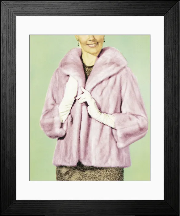 Framed Print : Pink Fur Coat Framed Print : Pink Fur Coat