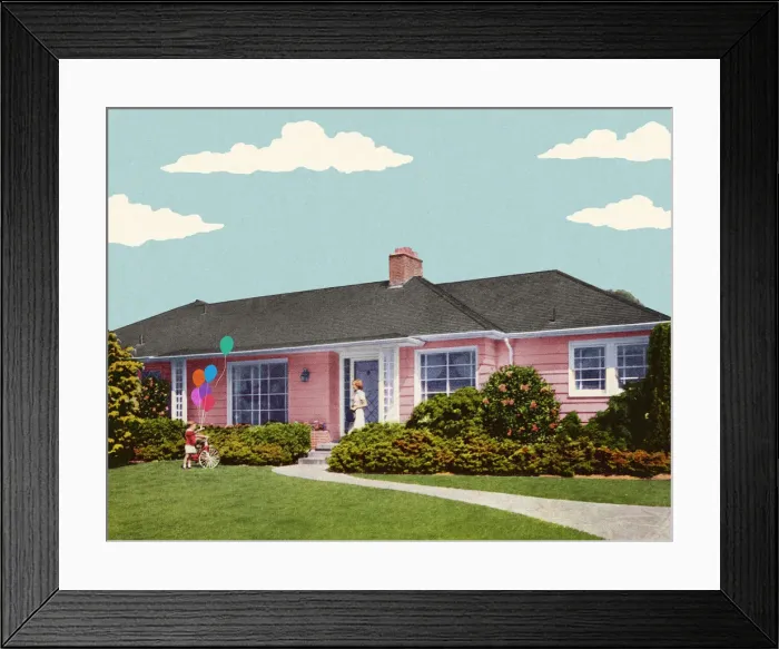 Framed Print : House in the Suburbs Framed Print : House in the Suburbs
