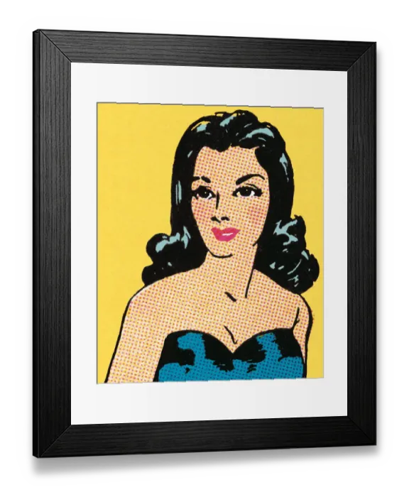 Framed Print : Brunette. http: /  / csaimages.com / images / istockprofile / csa_vector_dsp.jpg