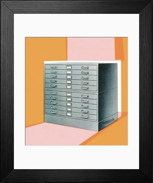 Framed Print : File cabinet Framed Print : File cabinet