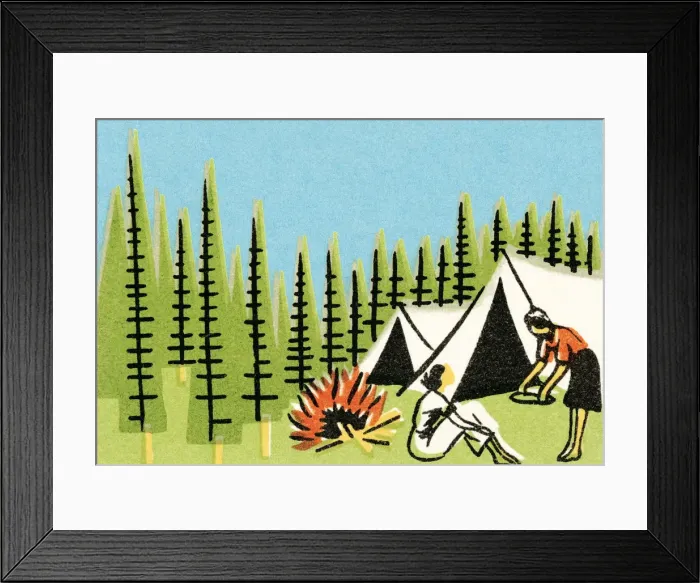 Framed Print : Camping. http: / / csaimages.com / images / istockprofile / csa_vector_dsp.jpg Framed Print : Camping. http: / / csaimages.com / images / istockprofile / csa_vector_dsp.jpg