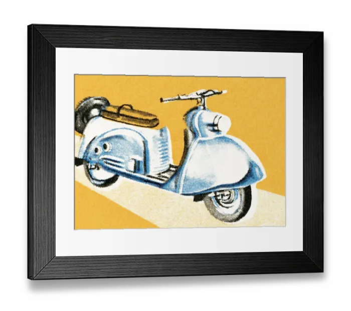 Framed Print : Scooter. http: / / csaimages.com / images / istockprofile / csa_vector_dsp.jpg Framed Print : Scooter. http: / / csaimages.com / images / istockprofile / csa_vector_dsp.jpg