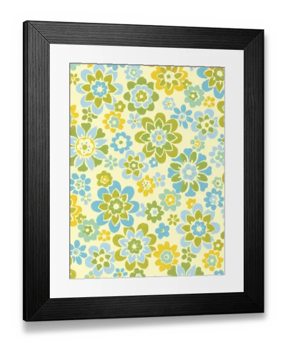 Framed Print : Flower pattern Framed Print : Flower pattern