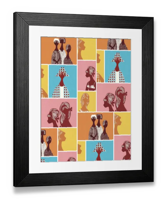 Framed Print : Mod pattern Framed Print : Mod pattern