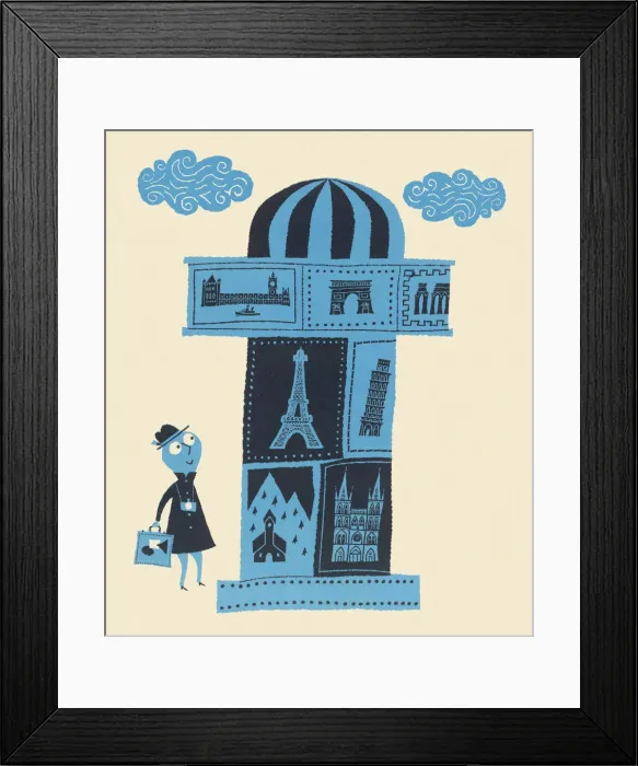 Framed Print : Traveler Looking at Kiosk Framed Print : Traveler Looking at Kiosk