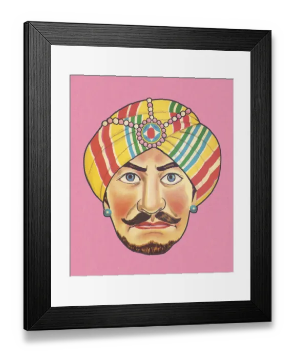 Framed Print : Man Wearing Turban Framed Print : Man Wearing Turban