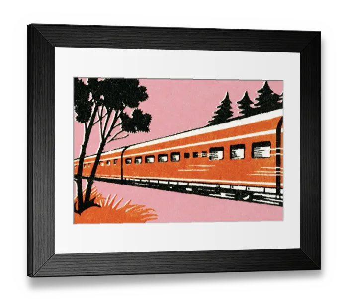 Framed Print : Train. http: /  / csaimages.com / images / istockprofile / csa_vector_dsp.jpg