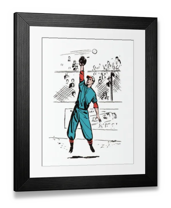 Framed Print : Baseball Player