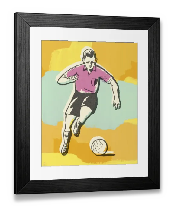 Framed Print : Soccer Player Framed Print : Soccer Player