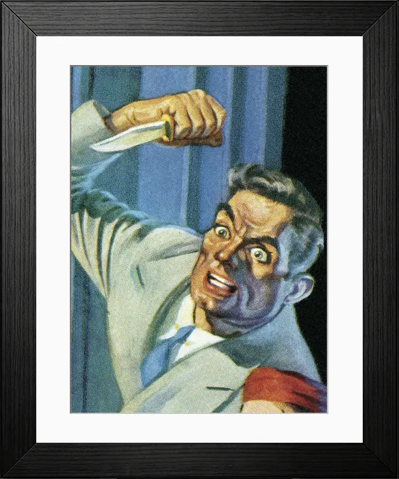 Framed Print : Man With Knife Framed Print : Man With Knife