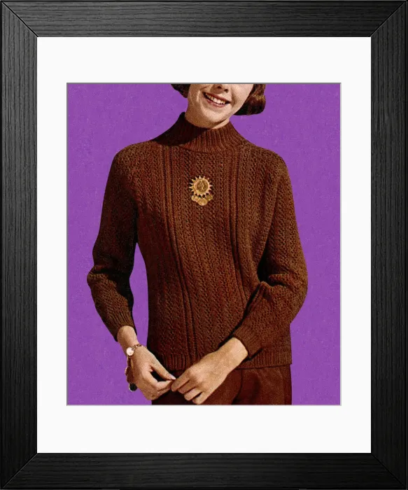 Framed Print : Woman Wearing Brown Outfit Framed Print : Woman Wearing Brown Outfit
